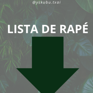 LISTA DE RAPÉ DISPONÍVEIS ✅
